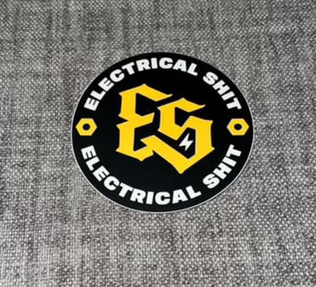 Es round logo sticker